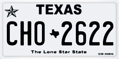 TX license plate CHO2622