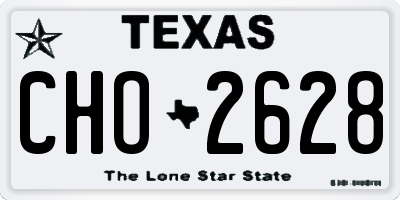 TX license plate CHO2628