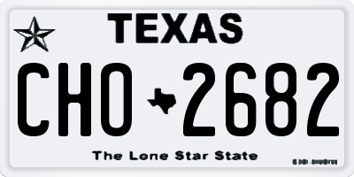 TX license plate CHO2682