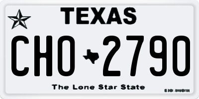 TX license plate CHO2790