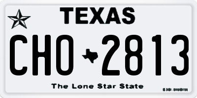 TX license plate CHO2813