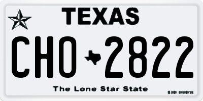 TX license plate CHO2822