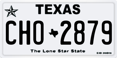 TX license plate CHO2879