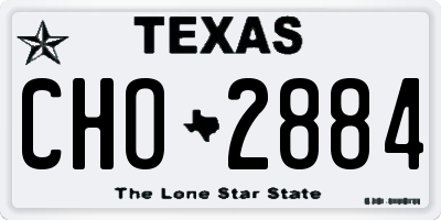 TX license plate CHO2884