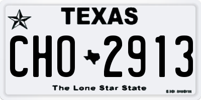 TX license plate CHO2913