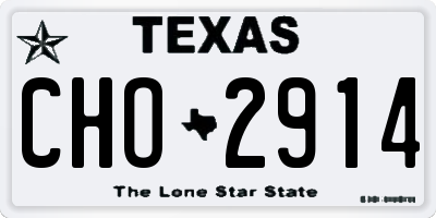 TX license plate CHO2914
