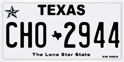 TX license plate CHO2944