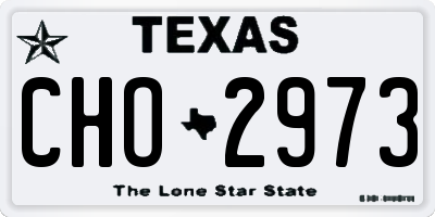TX license plate CHO2973