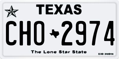 TX license plate CHO2974