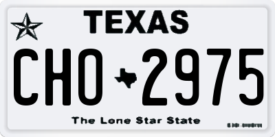 TX license plate CHO2975