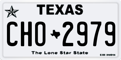 TX license plate CHO2979