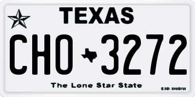 TX license plate CHO3272
