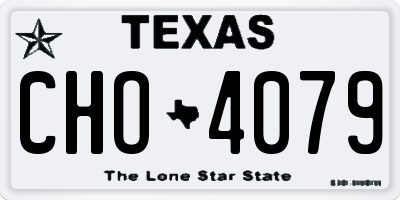 TX license plate CHO4079