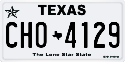 TX license plate CHO4129