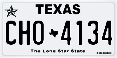 TX license plate CHO4134