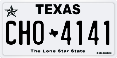 TX license plate CHO4141