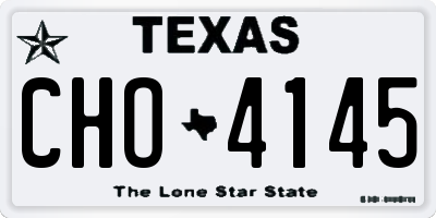 TX license plate CHO4145