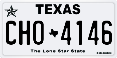 TX license plate CHO4146