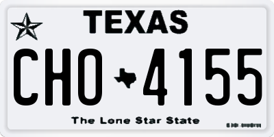 TX license plate CHO4155