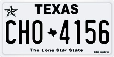 TX license plate CHO4156
