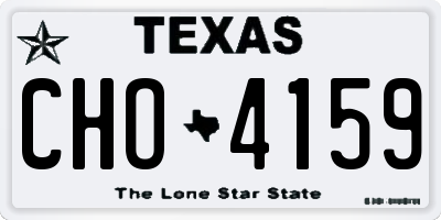 TX license plate CHO4159