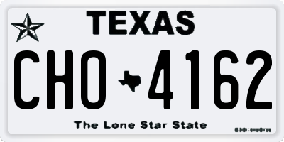 TX license plate CHO4162