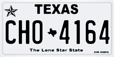 TX license plate CHO4164