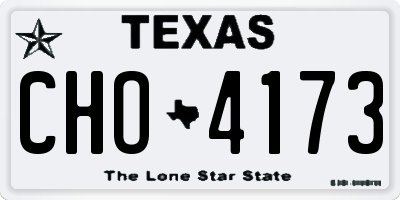 TX license plate CHO4173