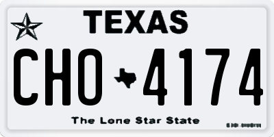 TX license plate CHO4174