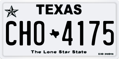 TX license plate CHO4175