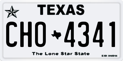TX license plate CHO4341