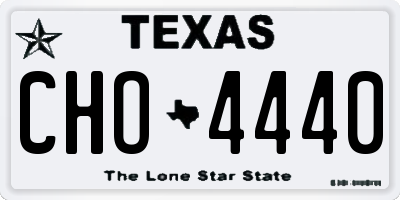 TX license plate CHO4440