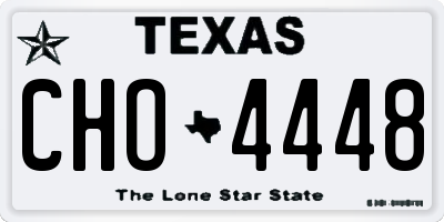 TX license plate CHO4448