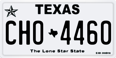 TX license plate CHO4460