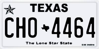 TX license plate CHO4464