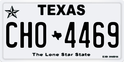 TX license plate CHO4469