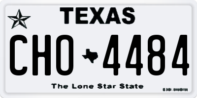 TX license plate CHO4484