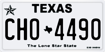 TX license plate CHO4490