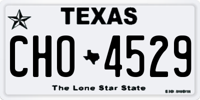 TX license plate CHO4529