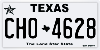 TX license plate CHO4628