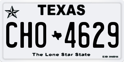 TX license plate CHO4629