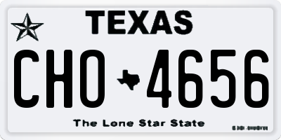 TX license plate CHO4656