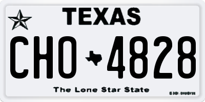 TX license plate CHO4828