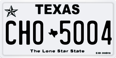 TX license plate CHO5004