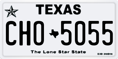 TX license plate CHO5055