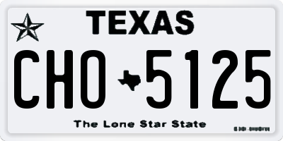 TX license plate CHO5125