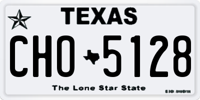 TX license plate CHO5128