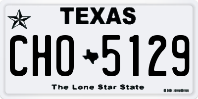 TX license plate CHO5129