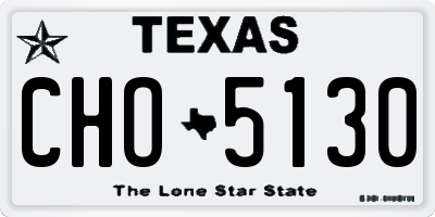 TX license plate CHO5130