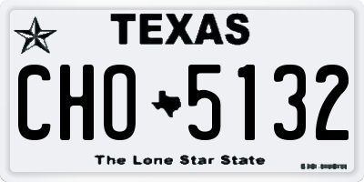 TX license plate CHO5132